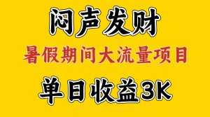 (11558期)闷声发财,假期大流量项目,单日收益3千+ ,拿出执行力,两个月翻身-聊项目