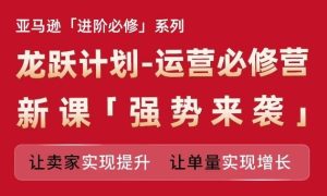 亚马逊进阶必修系列,龙跃计划-运营必修营新课,让卖家实现提升 让单量实现增长-聊项目