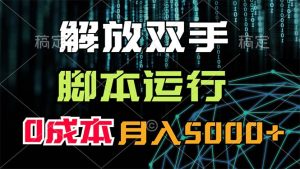 (11721期)解放双手,脚本运行,0成本月入5000+-聊项目