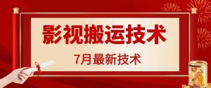 7月29日最新影视搬运技术,各种破百万播放-聊项目