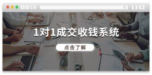 (11936期)1对1成交 收钱系统,十年专注于引流和成交,全网130万+粉丝-聊项目