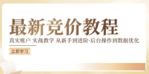 最新真实账户实战竞价教学,从新手到进阶,从后台操作到数据优化-聊项目