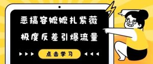 恶搞容嬷嬷扎紫薇短视频,极度反差引爆流量-聊项目